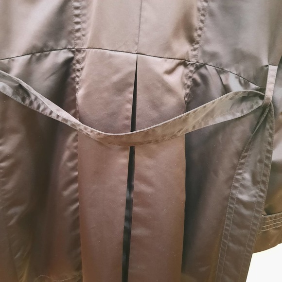 George Womens Brown Trench Coat Size Medium - Picture 5 of 11